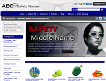 Tablet Screenshot of abcsafetyglasses.com